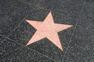 Hollywood Star Fame on Empty Star Shape On Hollywood S Walk Of Fame
